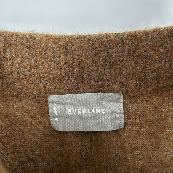 EVERLANE Women's Brown Wool Pull On Straight Leg Sweatpants Lounge Pants Small - Picture 7 of 8